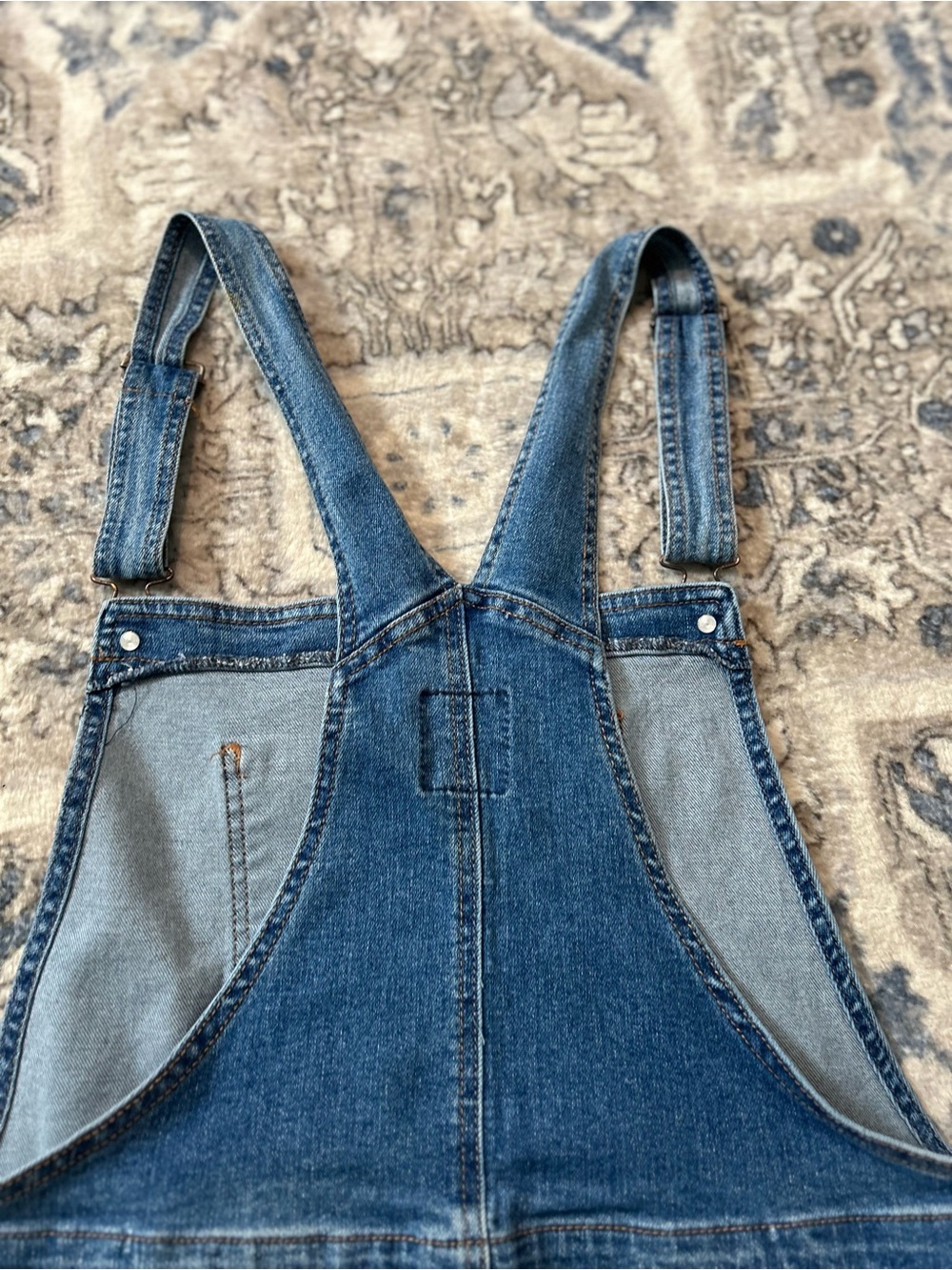 No Boundaries Denim Short Overalls - Picture 7 of 9